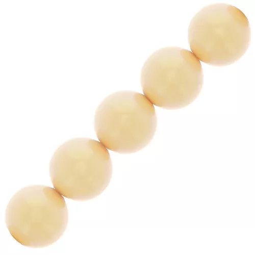 Cuentas nacaradas Preciosa - Round Pearl Maxima - 5 mm Pearlescent Yellow x25