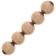 Cuentas nacaradas Preciosa - Round Pearl Maxima - 5 mm Pearl Effect Bronze x25|raw }}