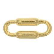 Entrepieza rectangular design 21x9 mm en zamac - Dorado con oro fino x1|raw }}