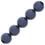 Cuentas nacaradas Preciosa - Round Pearl Maxima - 5 mm Pearl Effect Blue x25|raw }}