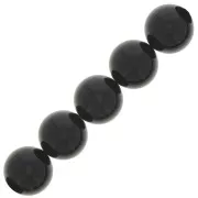 Cuentas nacaradas Preciosa - Round Maxima 4 mm Magic Black x30