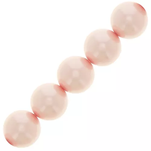 Cuentas nacaradas Preciosa - Round Maxima 4 mm Pearl Effect Rosaline x30