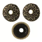Casquillas bonitos estampados 11 mm - Bronce x6
