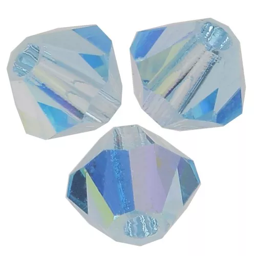 Tupis de Cristales de Preciosa 3 mm - MC Bead Rondell - Aquamarine AB x30
