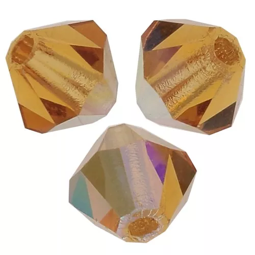 Tupis de Cristales de Preciosa 3 mm - MC Bead Rondell - Topaz AB x30