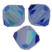 Tupis de Cristales de Preciosa 3 mm - MC Bead Rondell - Sappphire AB x30|raw }}