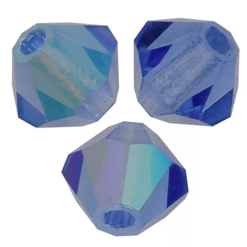 Tupis de Cristales de Preciosa 3 mm - MC Bead Rondell - Sappphire AB x30