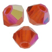 Tupis de Cristales de Preciosa 4 mm - MC Bead Rondell - Hyacinth AB x30