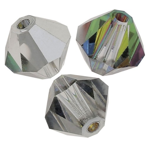 Tupis de Cristales de Preciosa 4 mm - MC Bead Rondell - Crystal Vitrail Medium x30