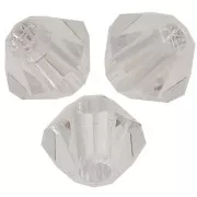 Tupis de Cristales de Preciosa 4 mm - MC Bead Rondell - Crystal Argent Flare x30