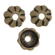 Casquillas a rayas 6 mm - Bronce x6