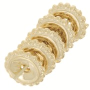 Cuentas arandelas con bolas 9 mm - Dorado con oro fino x6