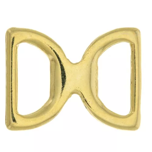 Entrepieza 17x13 mm de zamac - Dorado con oro fino x1