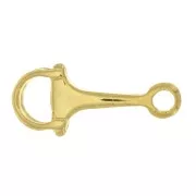 Entrepieza design 23x10 mm de zamac - Dorado con oro fino x1