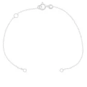 Pulsera malla forçat para entrepieza de Plata 925 x16 cm