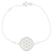 Pulsera malla forçat para entrepieza de Plata 925 x16 cm
