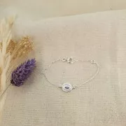 Pulsera malla forçat para entrepieza de Plata 925 x16 cm