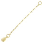 Cadena de extensión gota eslabón Forçat 60 mm - Chapado de Oro 3 micras x1|raw }}