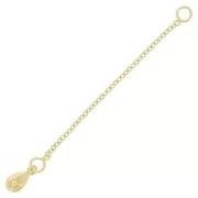 Cadena de extensión gota eslabón Forçat 60 mm - Chapado de Oro 3 micras x1