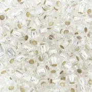 Cuentas de Rocalla Preciosa 9/0, 2,5 mm - Crystal Silver Lined, 20 g