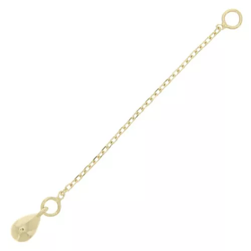 Cadena de extensión gota eslabón Forçat 55 mm - Chapado de Oro 3 micras x1