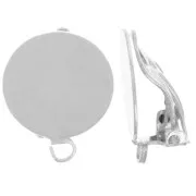 Pinzas Plateado 13 mm con anilla - Plateado 925 x2