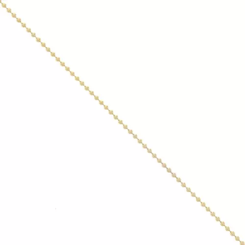 Cadena de bolas de 2 mm - chapado en oro 3 micras x50cm