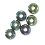 Cuentas Rocalla Preciosa 6/0, 4 mm - Green Iris, 20 g