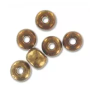 Cuentas de Rocalla Preciosa 6/0, 4 mm - Cobre bronce, 20 g