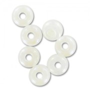 Cuentas de Rocalla Preciosa 6/0, 4 mm - Blanco alabastro, 20 g