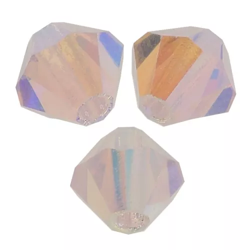 Tupis de Cristales de Preciosa 4 mm - MC Bead Rondell - Light Rose AB 2x x30