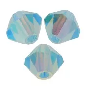 Tupis de Cristales de Preciosa 4 mm - MC Bead Rondell - Aqua Bohemica AB 2x x30