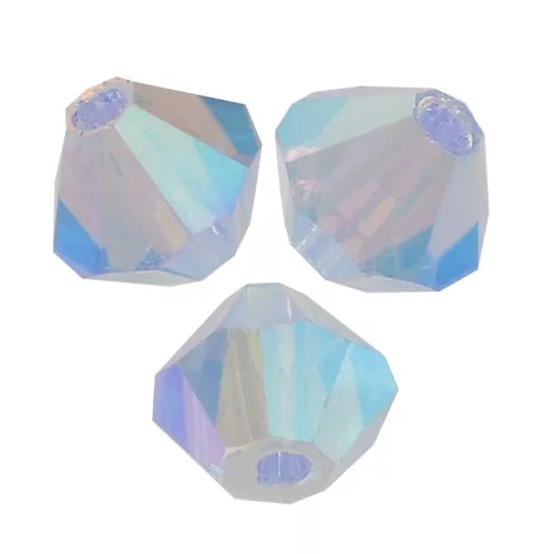 Tupis de Cristales de Preciosa 4 mm - MC Bead Rondell - Light Sapphire AB 2x x30