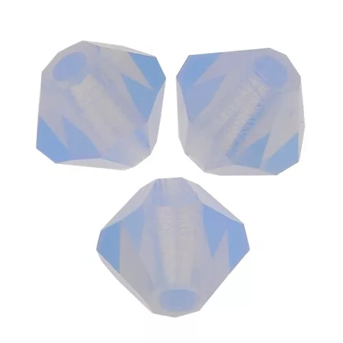 Tupis de Cristales de Preciosa 4 mm-MC Bead Rondell -Light Sapphire Opal x30