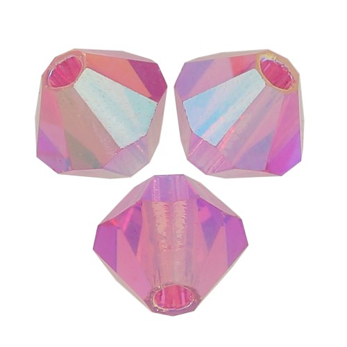 Tupis de Cristales de Preciosa 4 mm-MC Bead Rondell - Rose AB 2x x30