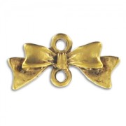 Separadores pajarita 10x20 mm dorado antiguo x4|raw }}