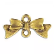 Separadores pajarita 10x20 mm dorado antiguo x4