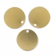 Cequíes lisos 12 mm dorado con oro fino x5