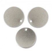 Cequíes lisos 10 mm rodiado x5