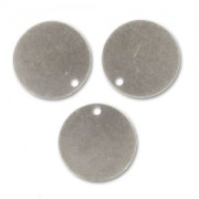 Cequíes lisos 10 mm plateado antiguo x5|raw }}