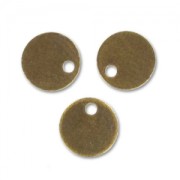 Cequíes lisos 6 mm bronce x10