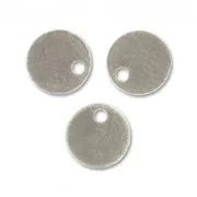 Cequíes lisos 6 mm plateado antiguo x10