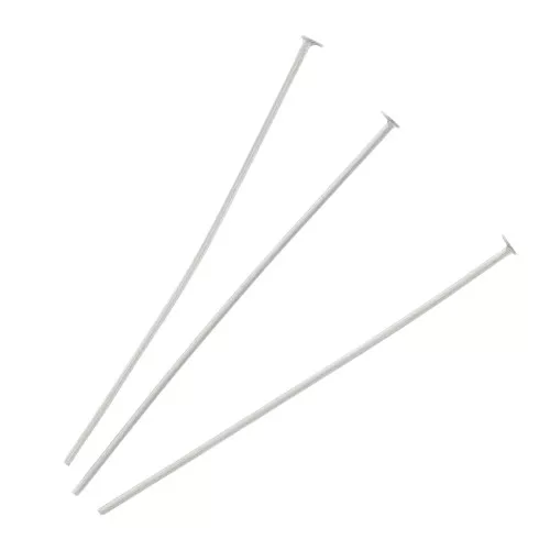 Bastón cabeza plana 35x0.8 mm de Acero inox x10
