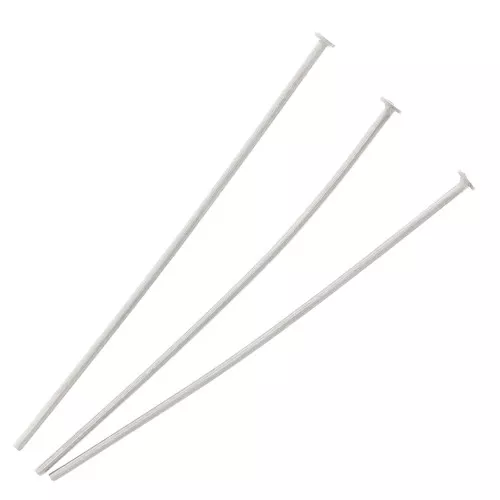 Bastón cabeza plana 40x0.8 mm de Acero inox x10
