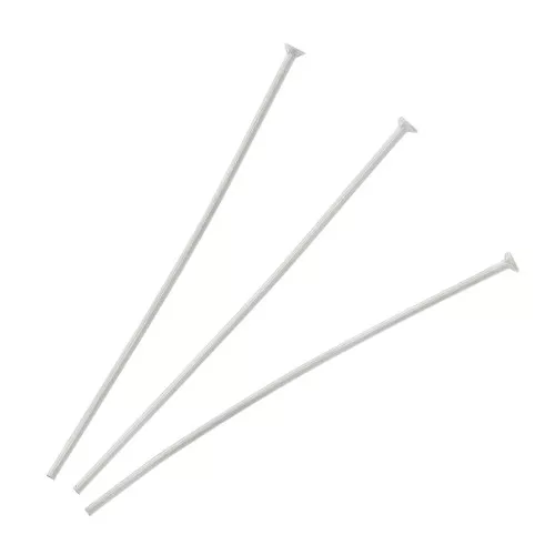Bastón cabeza plana 35x0.7 mm de Acero inox x10