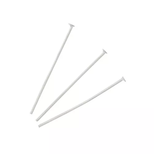 Bastón cabeza plana 25x0.7 mm de Acero inox x10