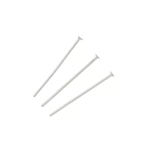 Bastón cabeza plana 20x0.7 mm de Acero inox x10