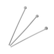 Bastón cabeza bola 25x0.7 mm de Acero inox x10|raw }}