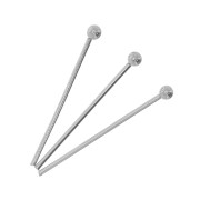 Bastón cabeza bola 20x0.7 mm de Acero inox x10|raw }}