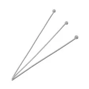 Clavos de cabeza esférica 40x0,6 mm - acero inoxidable 304 x10